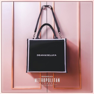 METROPOLITAN BLACK TOTE BAG SQUARE