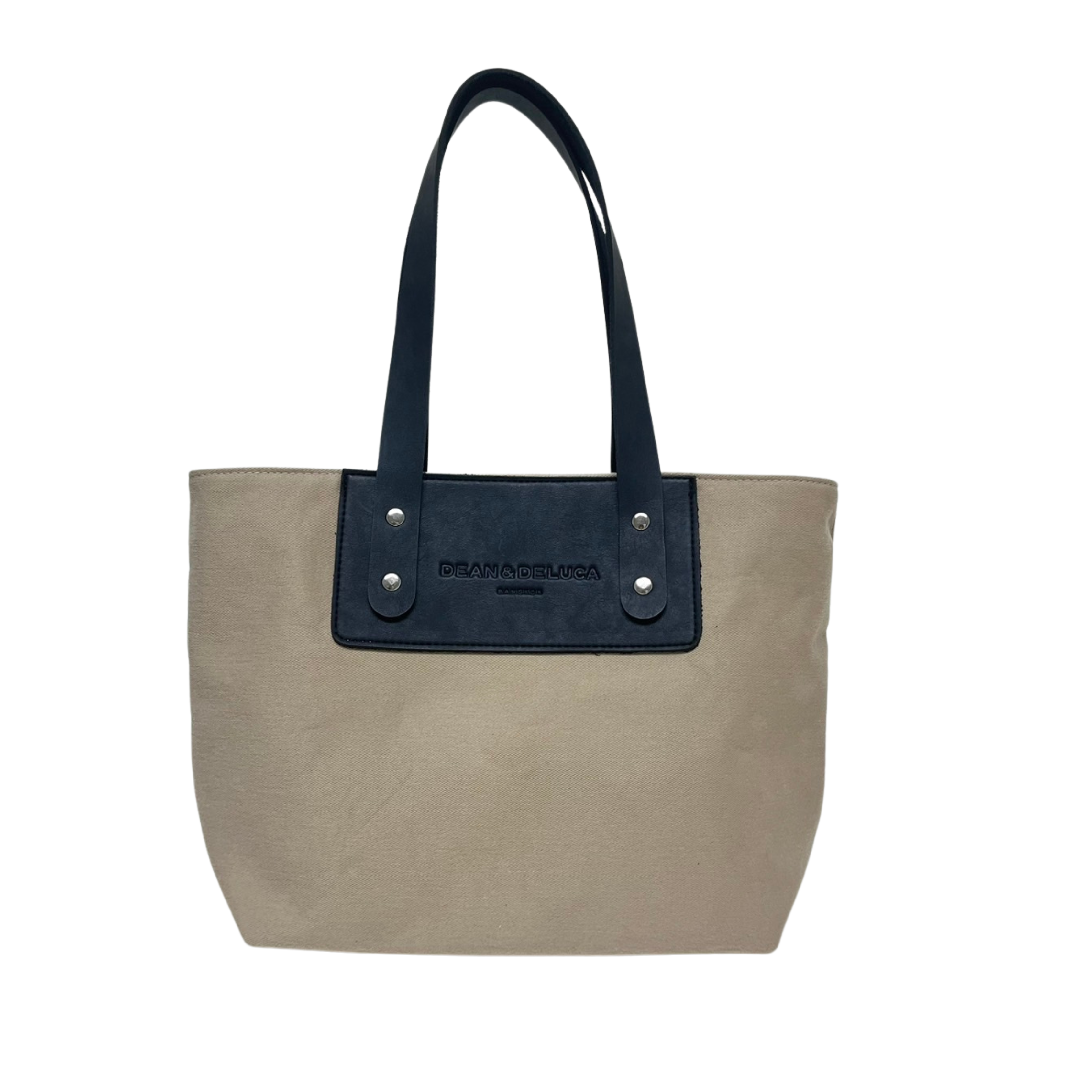 DEAN&DELUCA BANGKOK GIORGIO BEIGE & BLACK TOTE BAG