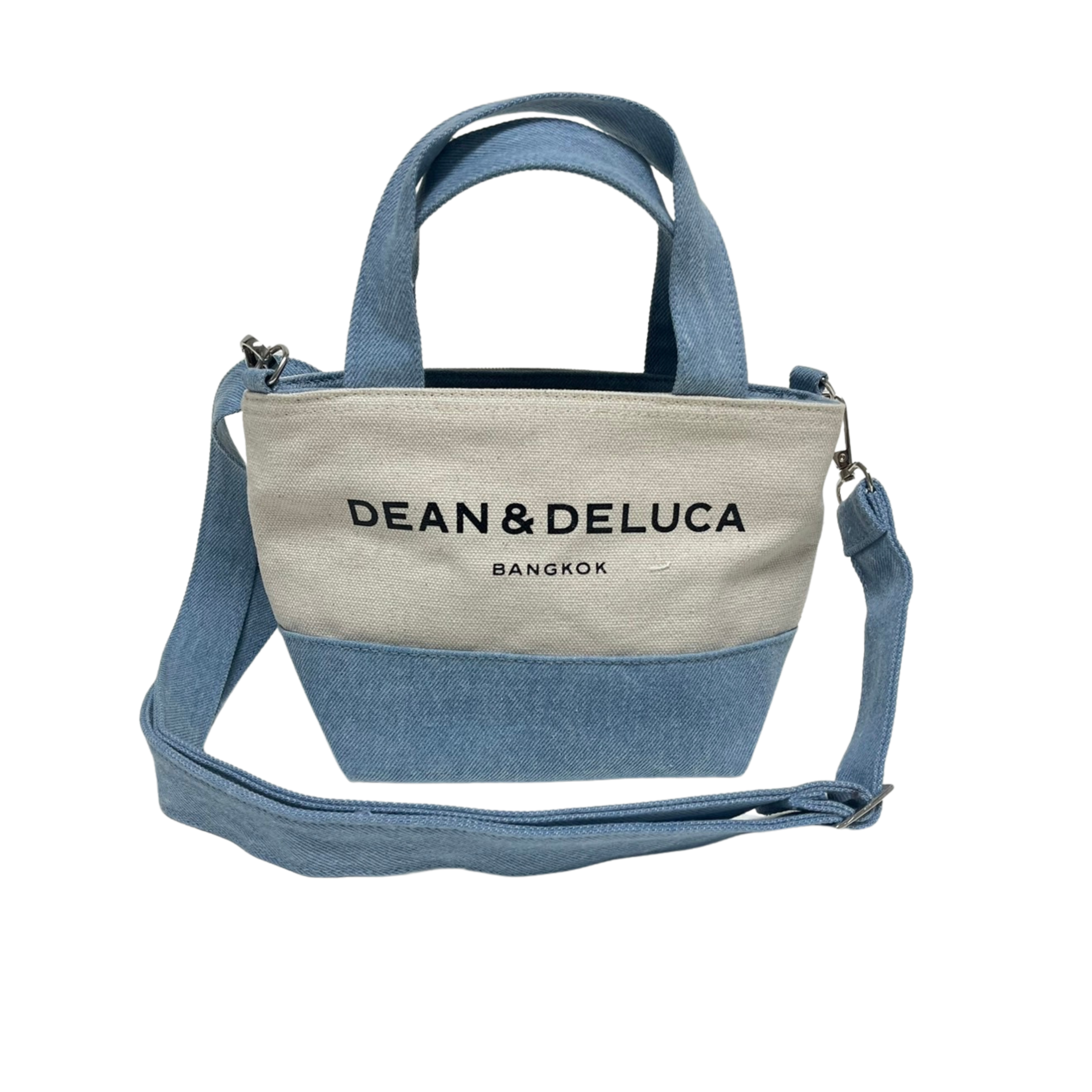 DEAN&DELUCA BANGKOK TWO TONE PETITE TOTE BAG FADED