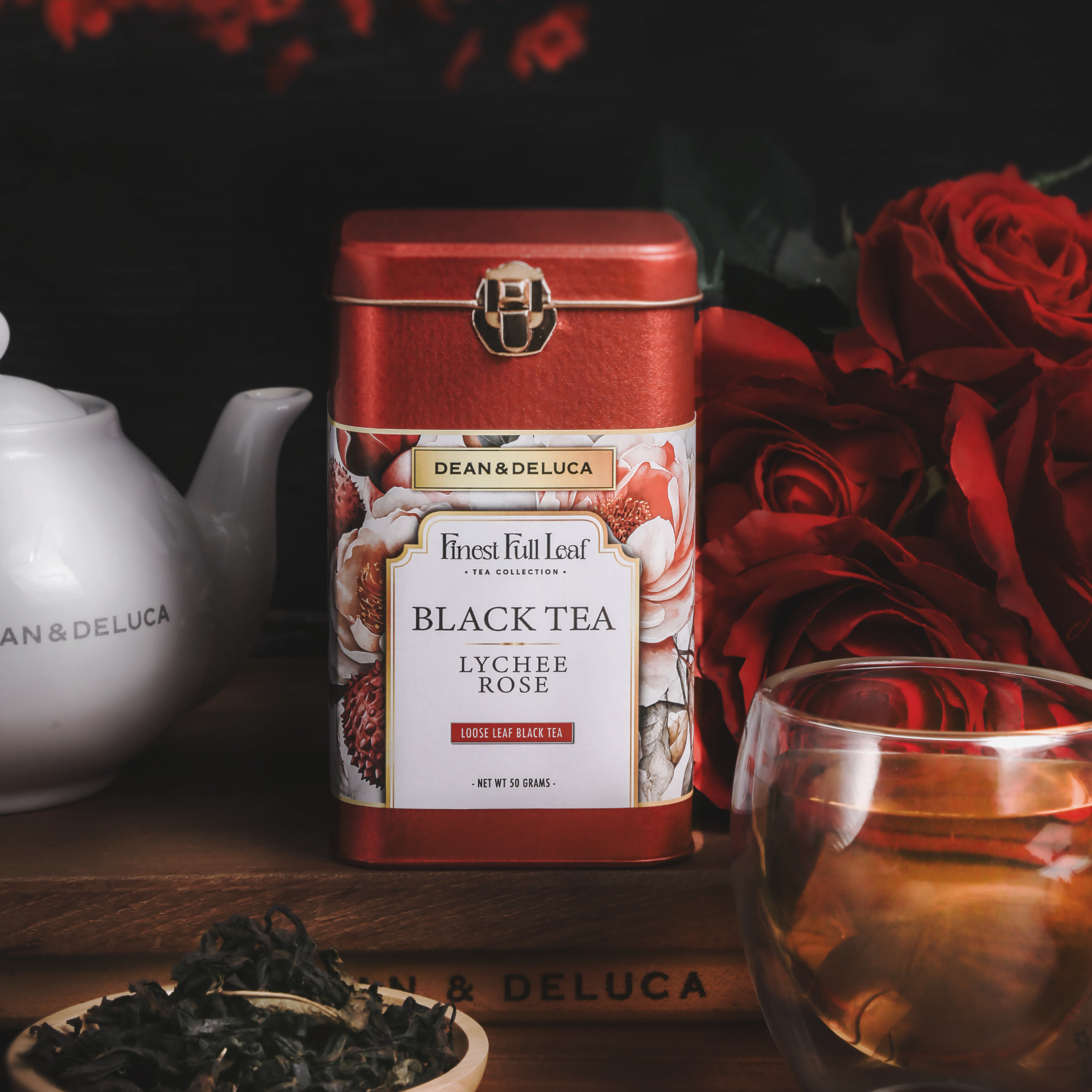DEAN&DELUCA BLACK TEA LYCHEE ROSE (ชาดำลิ้นจี่กุหลาบ)